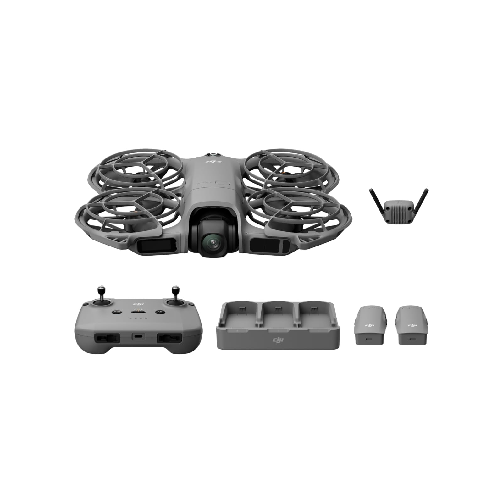 DJI Neo 2 Motion Fly More Combo With RC Motion 3 & Goggles N3, Stable Transmission With Digital Transceiver, 4K Drone for Beginners, FPV Flying, 3 Batteries