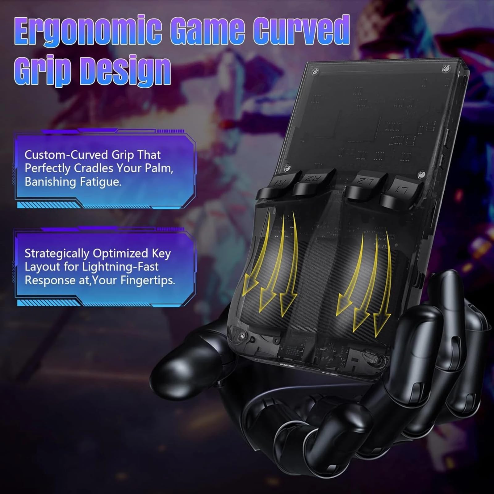 R36MAX Retro Handheld Game Console – 18,000+ Classic Games, 4.0