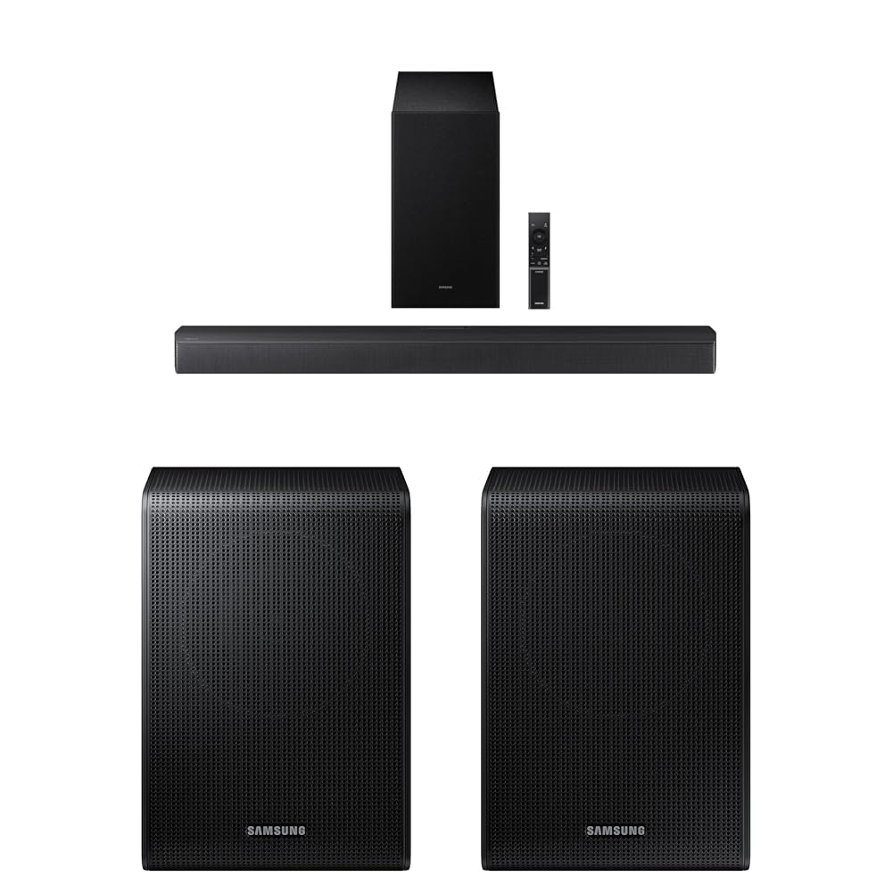Samsung B-Series Soundbar HW B400F 2.0 ch Soundbar with Built in Subwoofer (2025 Model) One Remote Control, Surround Sound Expansion, Voice Enhance Mode