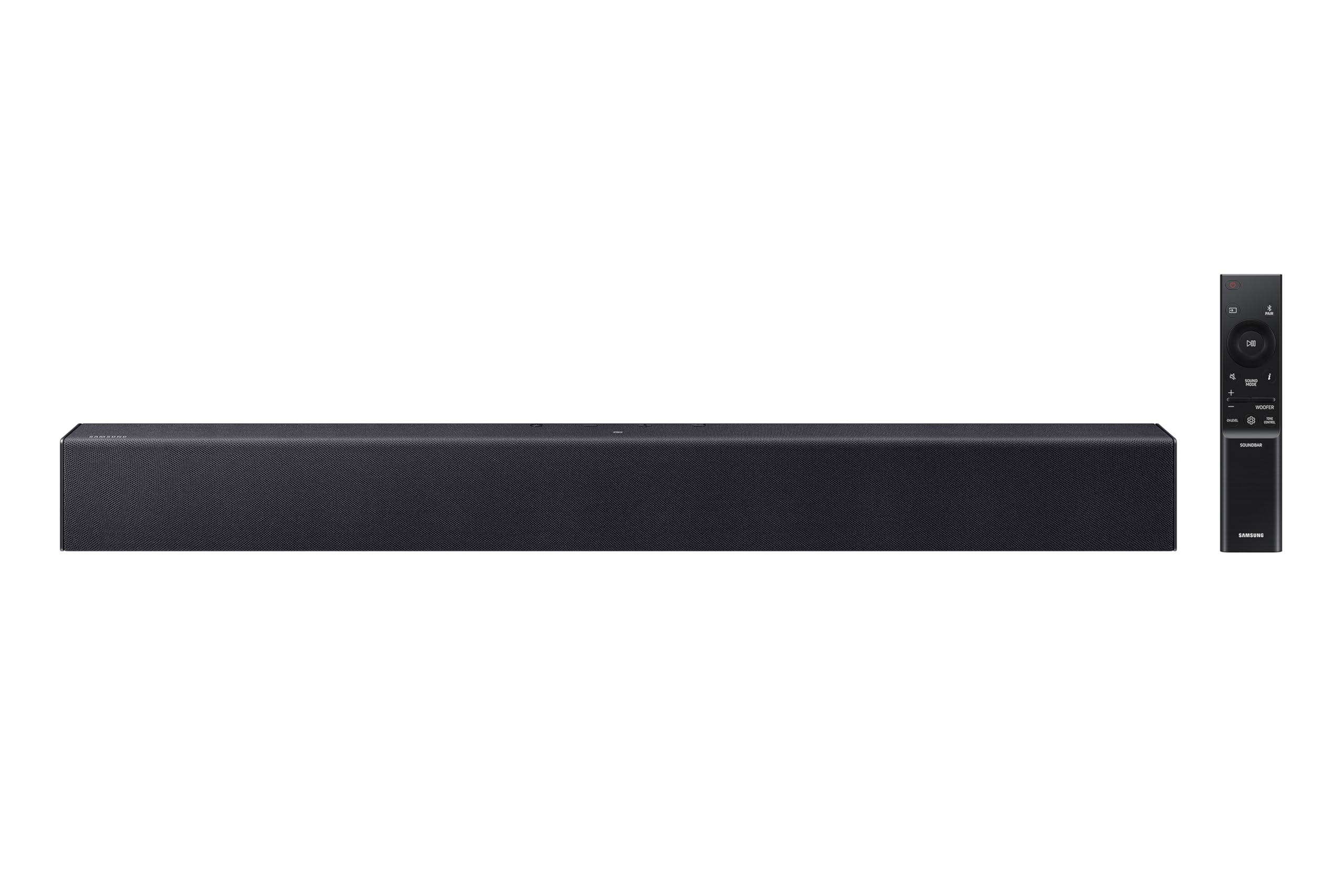 Samsung B-Series Soundbar HW B400F 2.0 ch Soundbar with Built in Subwoofer (2025 Model) One Remote Control, Surround Sound Expansion, Voice Enhance Mode