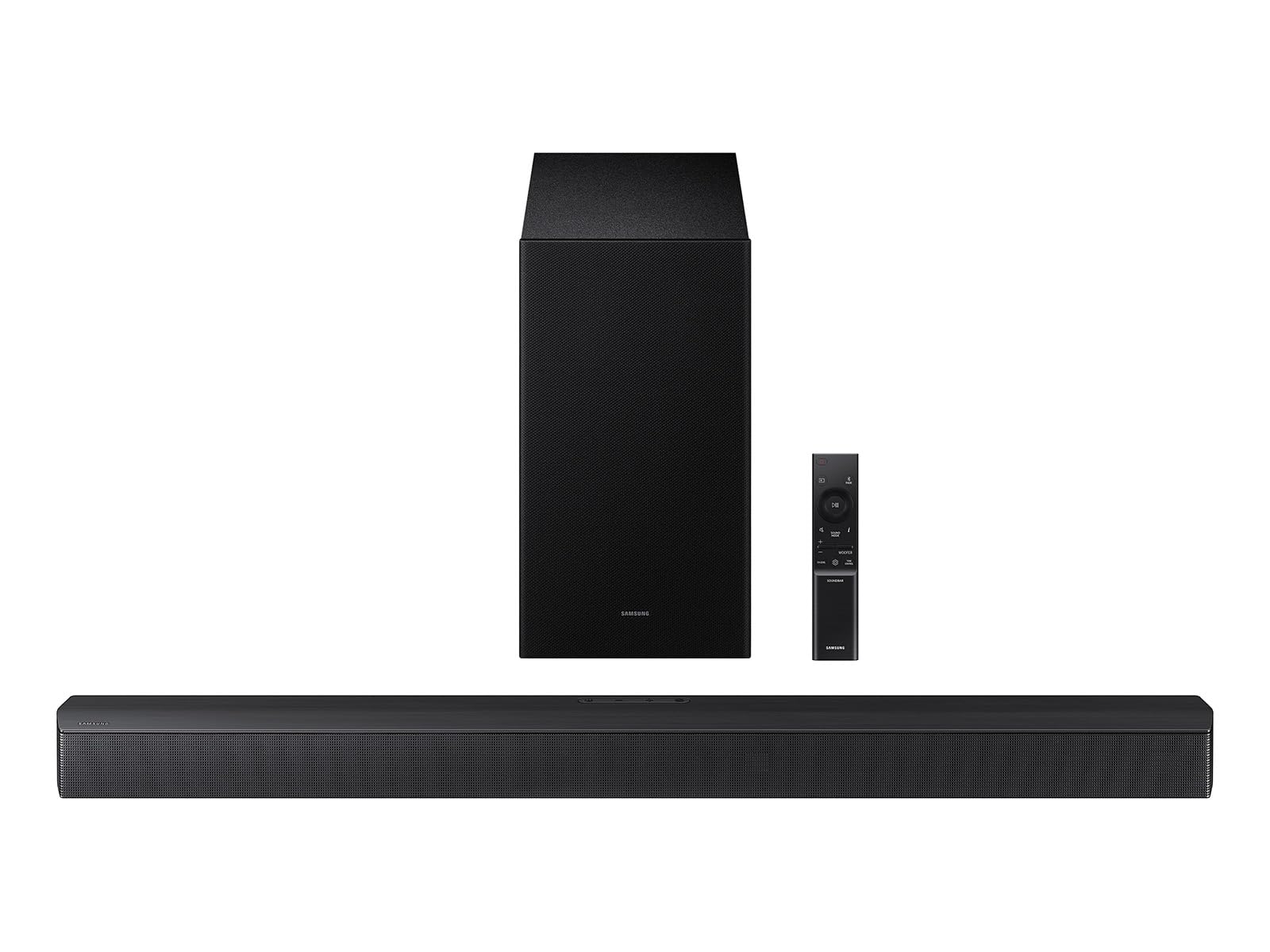 Samsung B-Series Soundbar HW B400F 2.0 ch Soundbar with Built in Subwoofer (2025 Model) One Remote Control, Surround Sound Expansion, Voice Enhance Mode