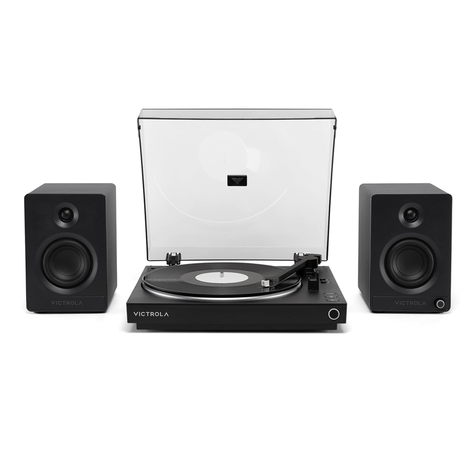 Victrola Fully Automatic Bluetooth Turntable w Audio Technica ATN3600L Cartridge, Automatic Repeat Function, 2-Speed Vinyl Record Player, Wireless Bluetooth Streaming, Preamp & Aluminum Platter Green