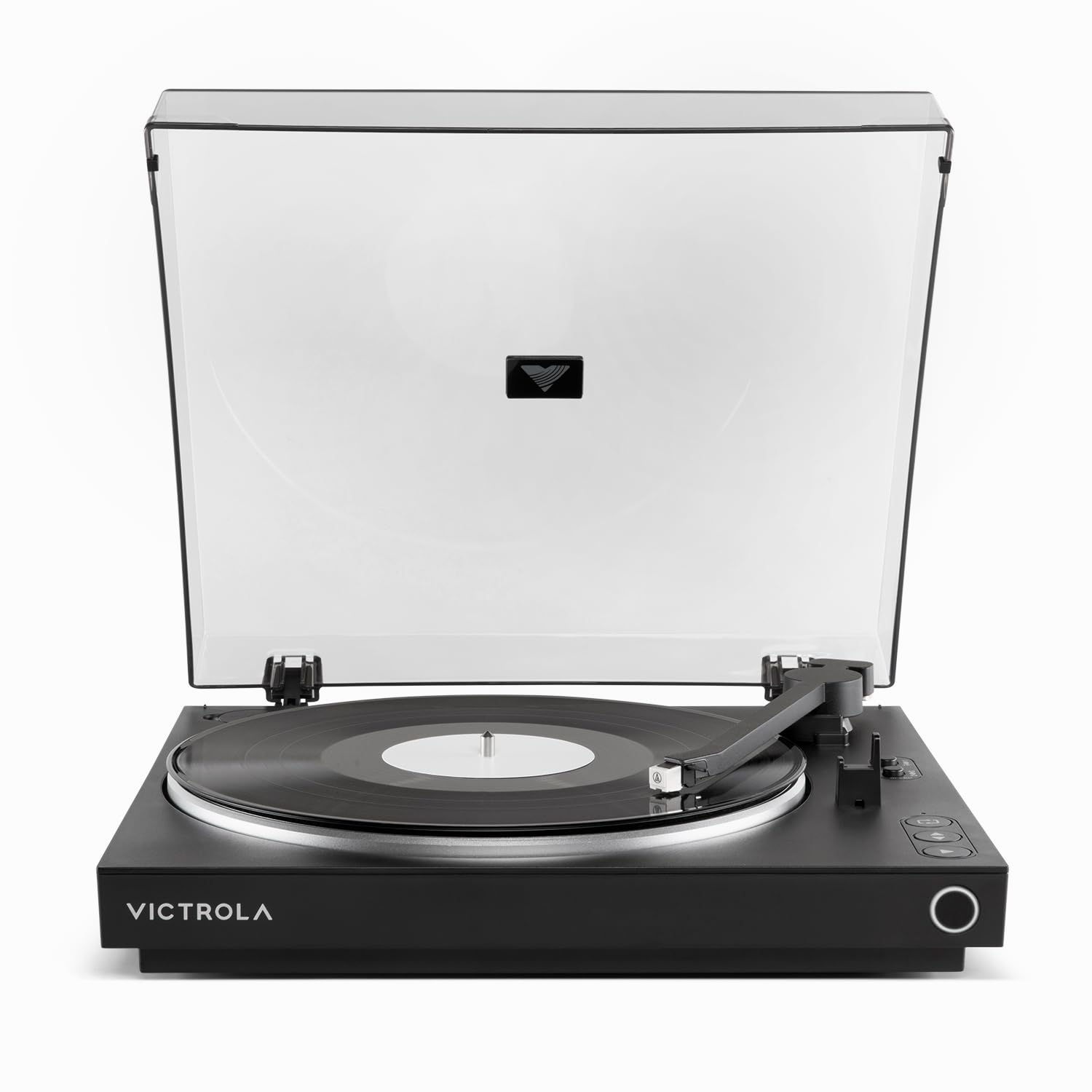 Victrola Fully Automatic Bluetooth Turntable w Audio Technica ATN3600L Cartridge, Automatic Repeat Function, 2-Speed Vinyl Record Player, Wireless Bluetooth Streaming, Preamp & Aluminum Platter Green